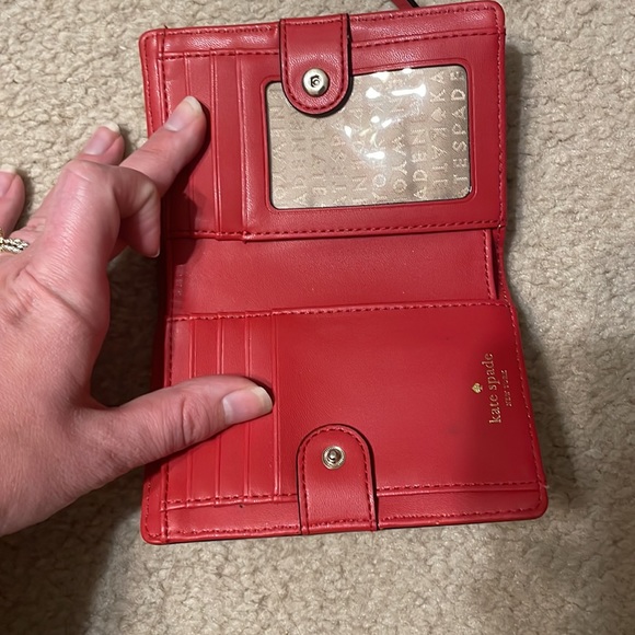 Kate spade red wallet - Picture 2 of 5